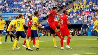 الشوط الاول.. إنجلترا تضع قدما في نصف نهائي المونديال على حساب السويد