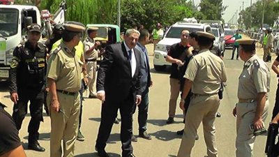 مدير أمن الدقهلية يتفقد كمين كفر العرب