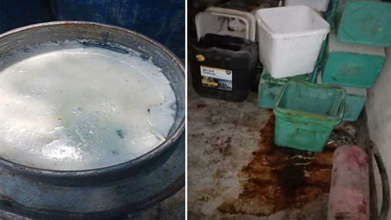 ضبط 1000 لتر لبن