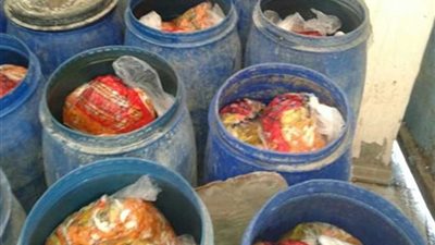 ضبط 70 طن شطة مفرومة بمصنع بدون ترخيص بالبحيرة