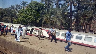 ننشر اسباب انقلاب قطار الصعيد