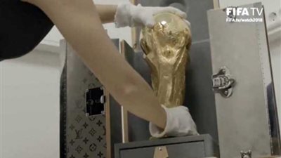 وصول كأس العالم إلى ملعب لوزنيكي بموسكو..