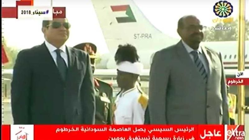 مراسم استقبال السيسي