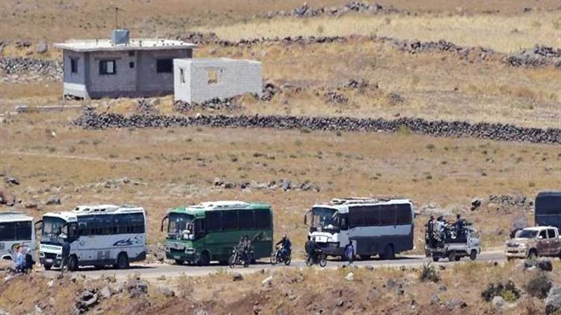 خروج 55 حافلة تقل