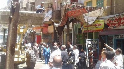 تحرير 13 محضر إشغال بمنفلوط.. صور