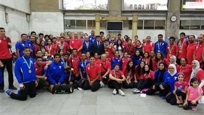 وزير الشباب يستقبل أول أفواج أبطال مصر في 