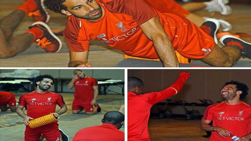 «صلاح» يخوض تدريبات