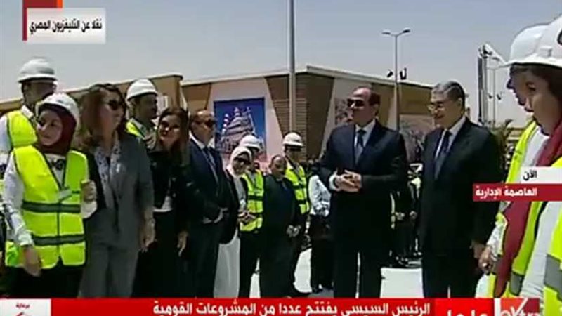 السيسي يفتتح محطة