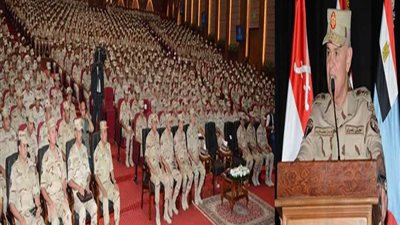 الفريق محمد فريد يشهد المرحلة الرئيسية للمشروع التكتيكى بجنود 