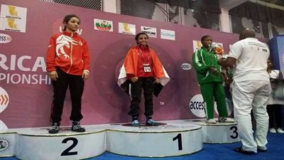 هالة وائل تتوج بذهبية المصارعة النسائية في دورة الألعاب الإفريقية
