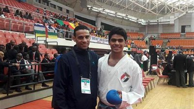 المصري طه طارق يتوج بذهبية الكاراتيه بدورة الألعاب الإفريقية للشباب