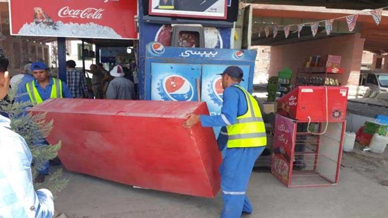 إزالة 46 حالة تعدٍ