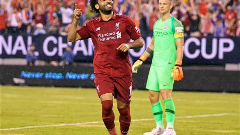 محمد صلاح يسجل من