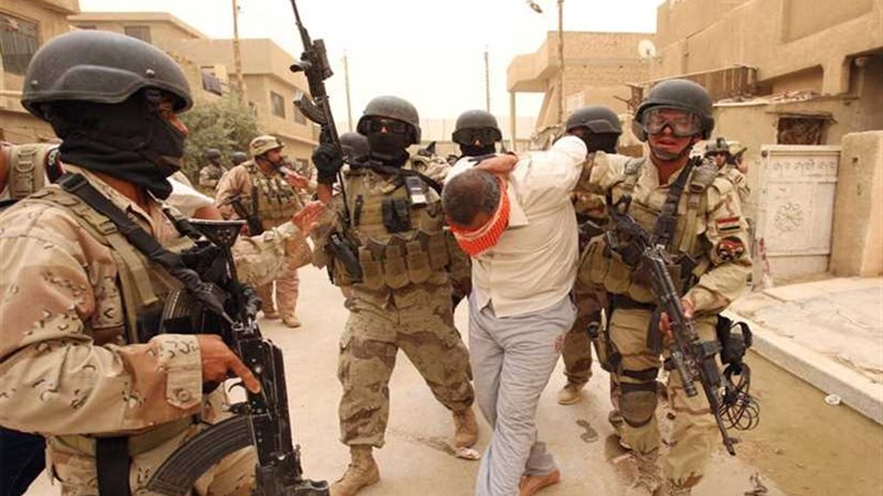 القوات العراقية تلقي