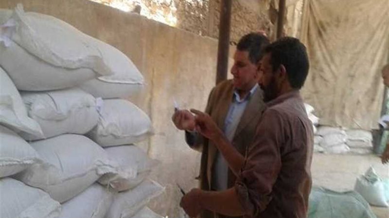 ضبط كمية من السكر