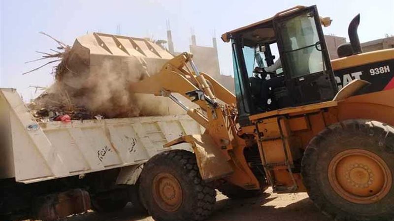 رفع 300 طن مخلفات