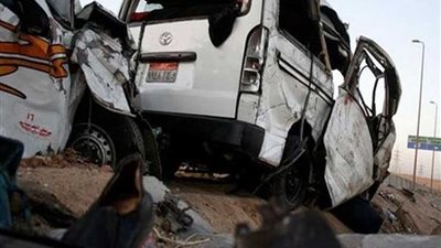 مصرع وإصابة 3 فى تصادم سيارتين ببنى سويف