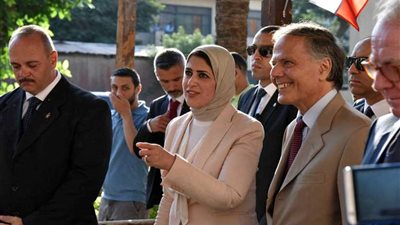 وزيرة الصحة تفتتح تطوير العيادات الخارجية للمستشفى الإيطالي