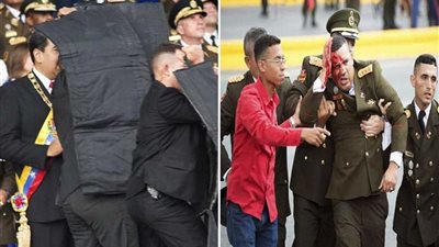 رئيس فنزويلا يتهم اليمين المتطرف بمحاولة اغتياله بطائرة دون طيار.. (صور)
