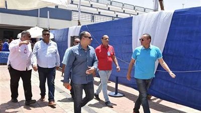 الخطيب يتابع سير العملية الإنشائية في فرع النادي الأهلي بمدينة نصر