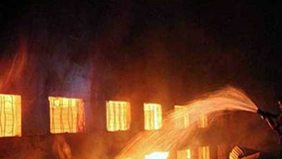 نشوب حريق مروع بمصنع مكرونة بـ”المنوفية“