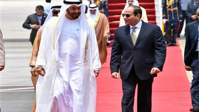 السيسي يستقبل ولي عهد أبو ظبي (فيديو)
