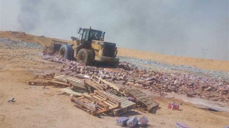 إعدام 48 طن ألبان