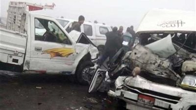 مصرع وإصابة 26 عاملا في حادث تصادم بـ”إقليمي المنوفية“