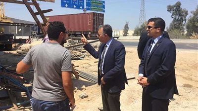 وزير النقل يتابع أعمال ومحاور الربط بين طريق القاهرة /الاسكندرية الزراعي و الدائري الاقليمي