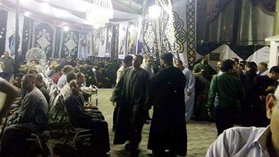 مطرانية المنيا تستقبل المعزين فى وفاة الأنبا ارسانيوس