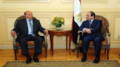 بدء المباحثات الرسمية بين الرئيس السيسى ونظيره اليمنى