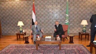 أبوالغيط يبحث الأزمة في اليمن مع عبدربه منصور