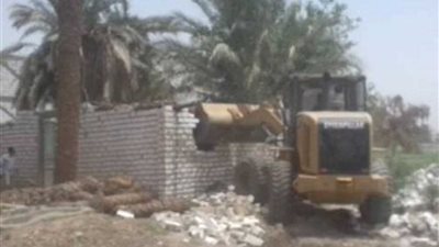 إزالة حالتي تعدٍ على خط التنظيم بمغاغة