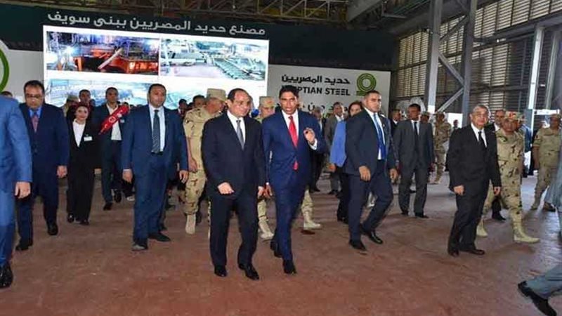 الرئيس يتفقد حديد