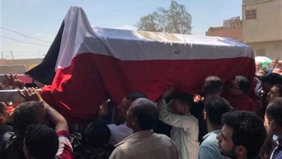 في جنازة عسكرية.. تشييع جثمان مساعد مدير أمن الدقهلية