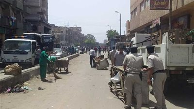 مدير أمن الغربية يقود حملة لرفع الإشغالات والتوك توك