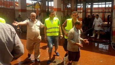 هجرس يتفقد الذبح في مجزر السنطة