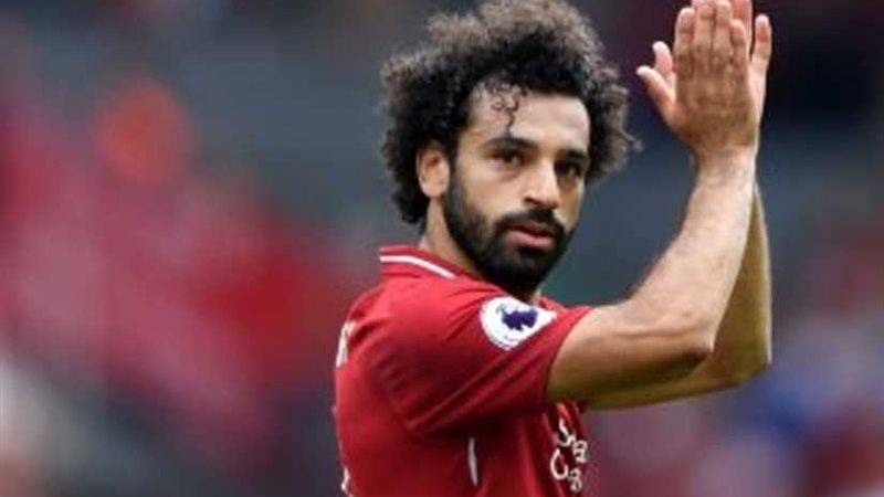 محمد صلاح يحتفل بهدفه