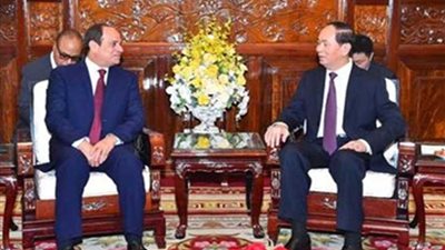 السيسي ونظيره الفيتنامي يشهدان التوقيع على عدد من مذكرات التفاهم