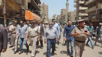 لليوم الثالث .. مدير أمن الغربية يقود حملة لرفع الإشغالات والتوك توك