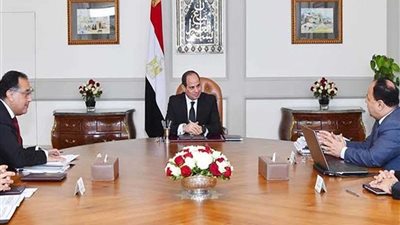 الرئيس السيسي يبحث آخر تطورات الإصلاح الاقتصادي مع رئيس الوزراء ووزير المالية