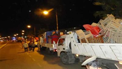 بالصور.. حملة ليلية لرفع الإشغالات وإزالة التعديات بدمنهور