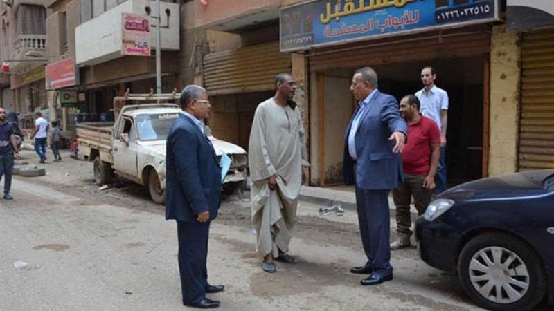 محافظ الجيزة يقوم