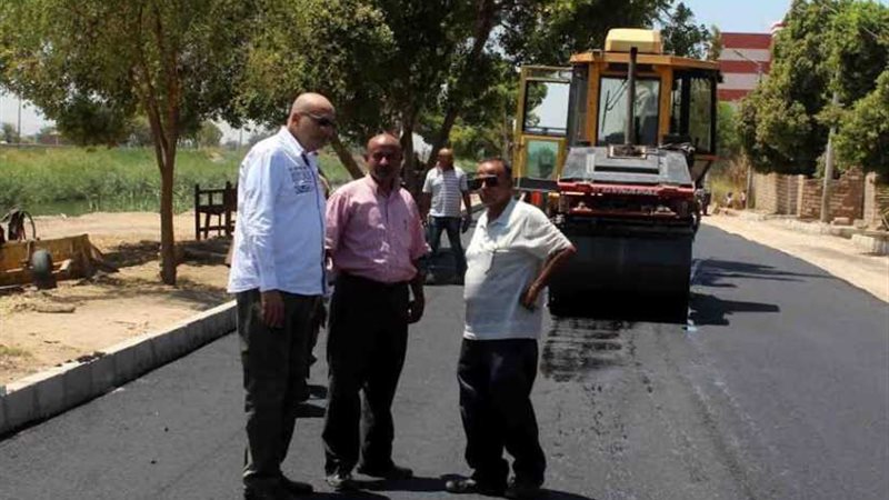 بدء أعمال رصف الشوارع