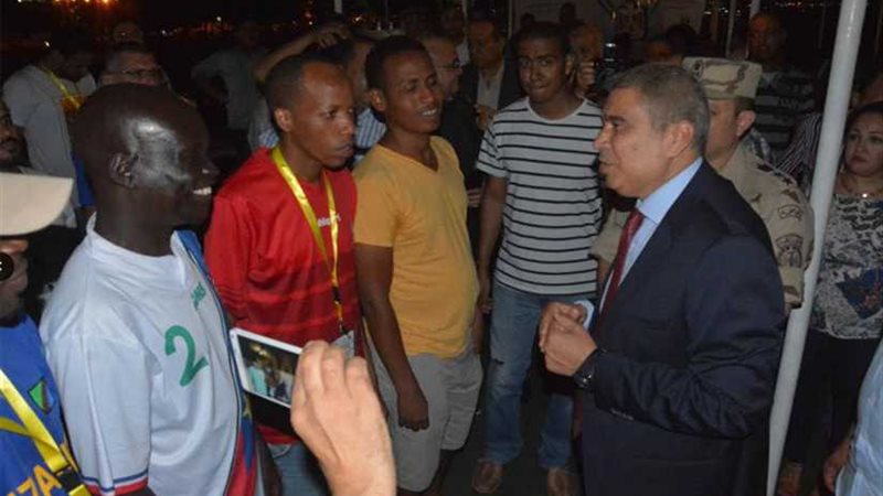 في أول يوم عمل له