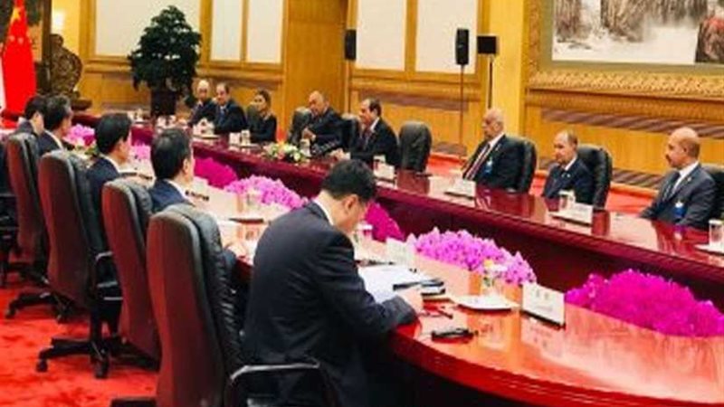 السيسي ونظيره الصيني