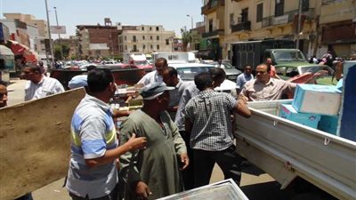 إزالة 1133 إشغال طريق في حملة مكبرة بالبحيرة