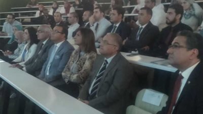 وزيرة الهجرة تصل جامعة المنصورة