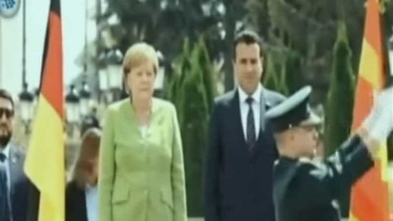 استقبال ميركل في