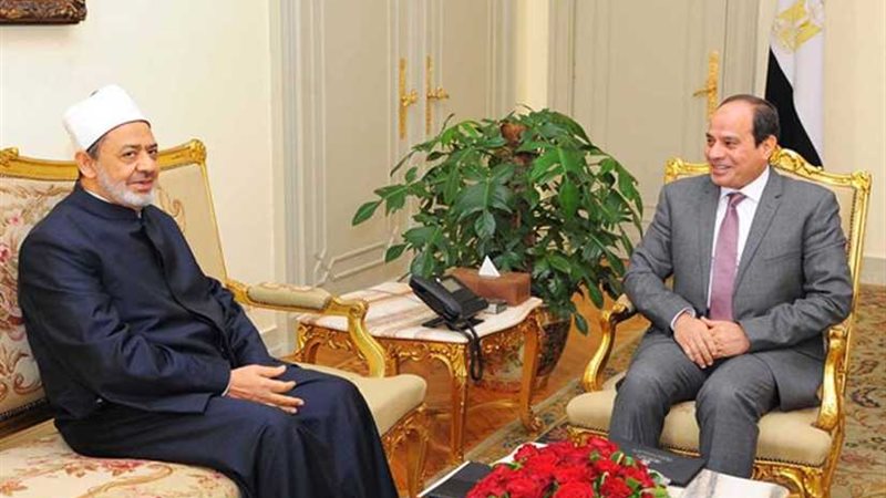 شيخ الأزهر يهنئ الرئيس